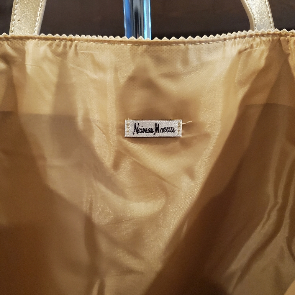 NWT Neiman Marcus gold bag